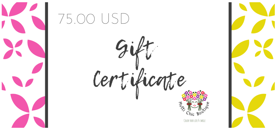 Mutti Chic Gift Certificate